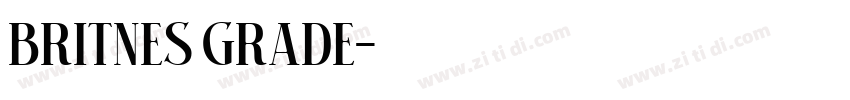Britnes Grade字体转换